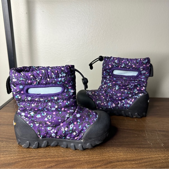 Bogs B Moc Purple Waterproof Snow Boots Sz 10 Little girls - Picture 2 of 7